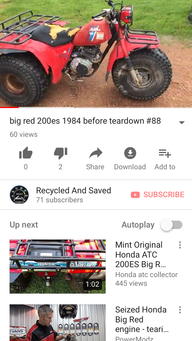 1984 honda big red 200es cdi